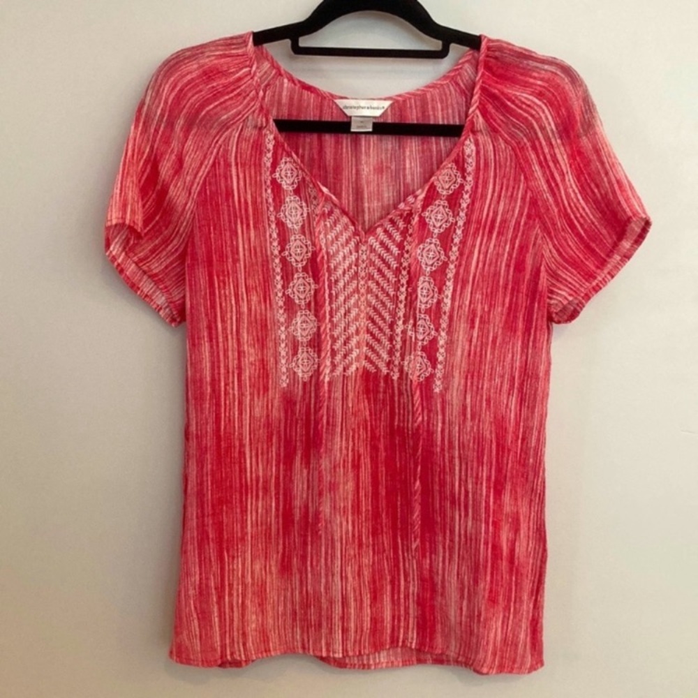 Christopher & Banks Embroidered Blouse